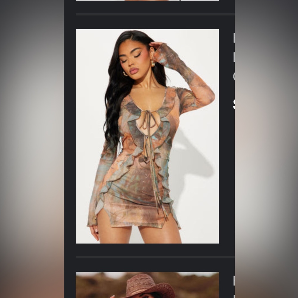 Fashion nova Eliana mesh mini dress